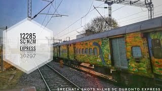 preview picture of video 'Secunderabad Duronto Express'12285' H-LHB, With LGD WAP-7 30297 @ Mancherial'