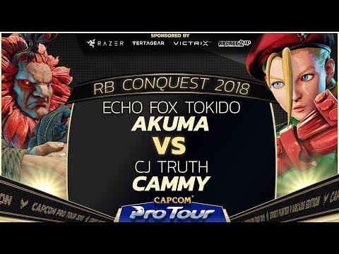Echo Fox Tokido (Akuma) vs CJ Truth (Cammy) - Red Bull Conquest Winners Finals - CPT 2018