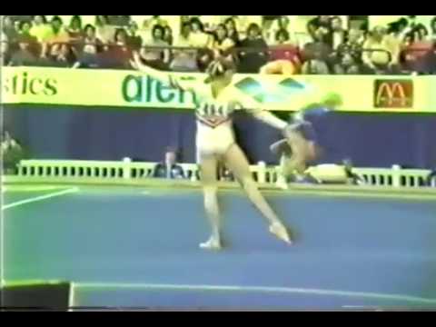 2nd T ROM Daniela Silivas FX   1985 World Gymnastics Championships 9 875