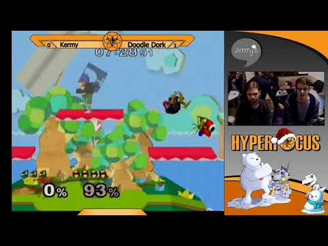 Hyperfocus January - DoodleDork (Cpt. Falcon)  Vs. Kermy (Falco) Melee Pools