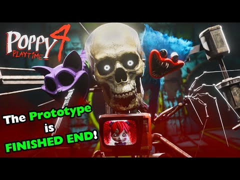 Poppy Playtime Chapter 4: Prototype's FINISHED BODY END! (NEW ENDINGS, SECRETS & MYTHS)
