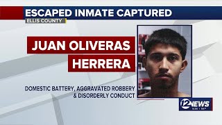 Ellis County inmate apprehended after brief escape