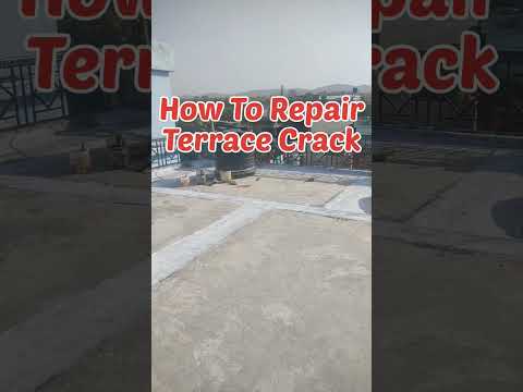 how to repair terrace crack