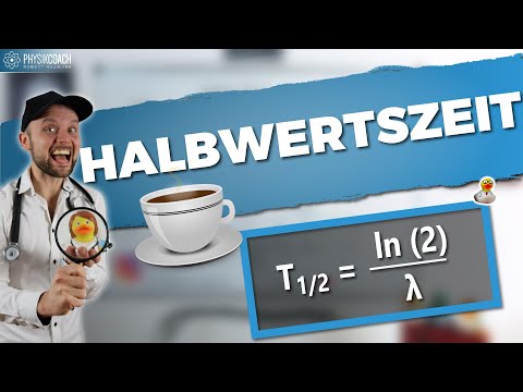 Halbwertszeit berechnen und verstehen - mit Kaffee