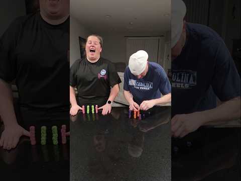 Dice Stacking Showdown ⚡ Who’s Faster? #Boardgames #gamenight #couple #challenge #funny #shorts
