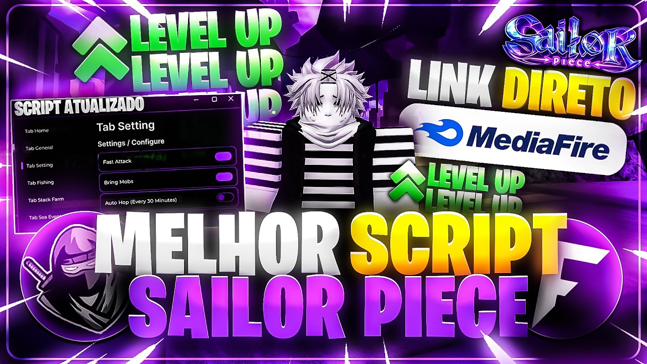🌊 COMO FICAR LEVEL MAX em MINUTOS no SAILOR PIECE (MELHOR SCRIPT 2026) - roblox