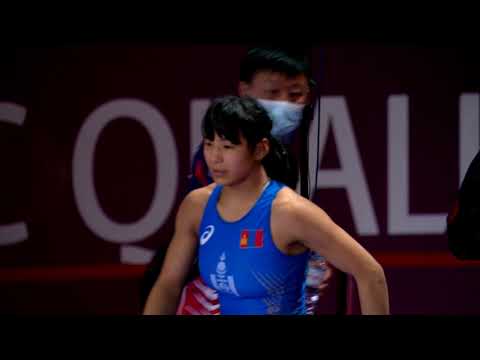 GOLD WW - 57 kg: A. ANSHU (IND) v. K. BOLDSAIKHAN (MGL)