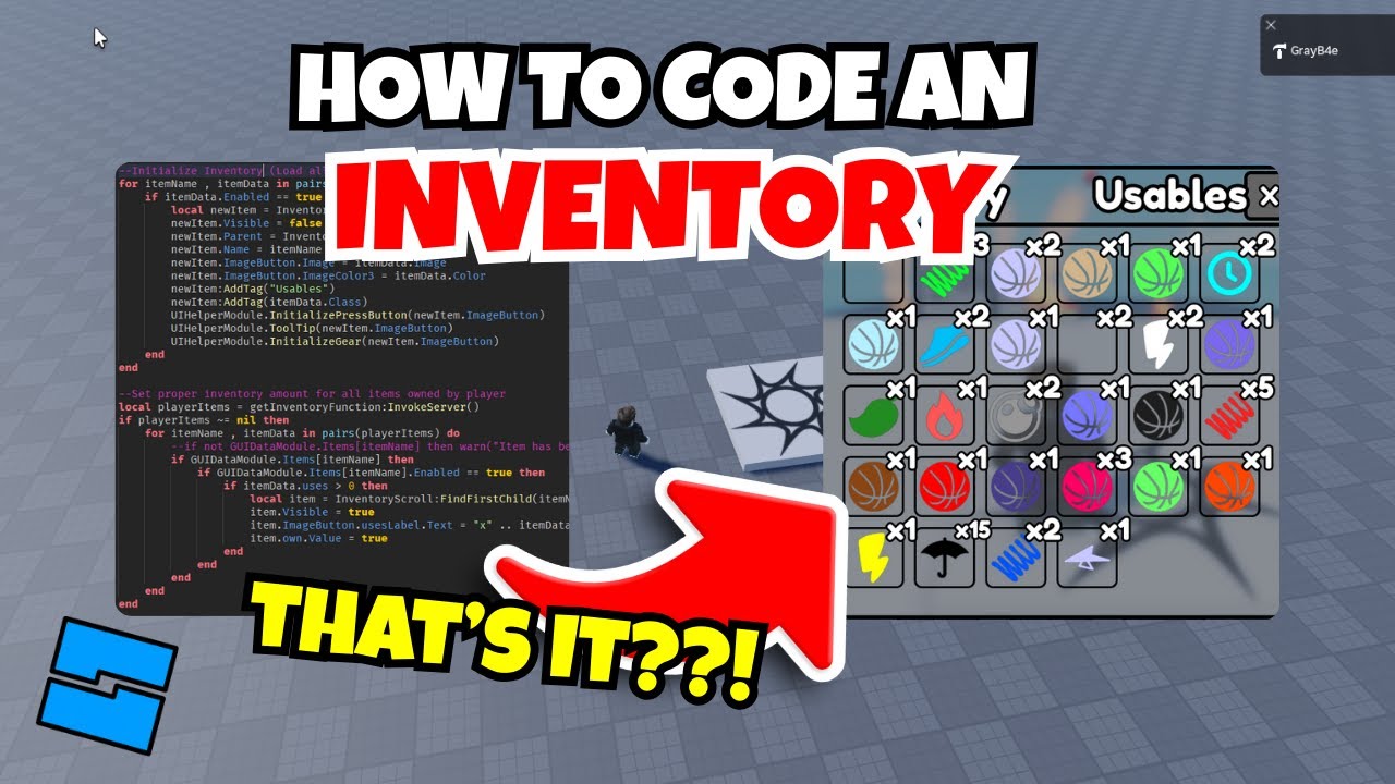How To Script An Inventory System In Roblox Studio [BEGINNER TUTORIAL]