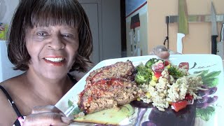 Air Fryer, Jimmy Dean Sausage And Panko Meatloaf With Rice
