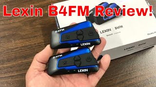 LEXIN B4FM Unboxing Bluetooth headset Helmet installation Review (X button and C jack)