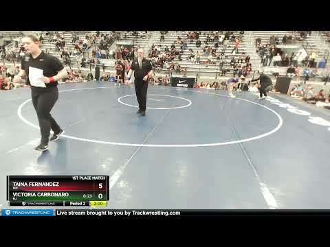 127 Lbs 1st Place Match - Taina Fernandez, MD Vs Victoria Carbonaro, NJ 4014