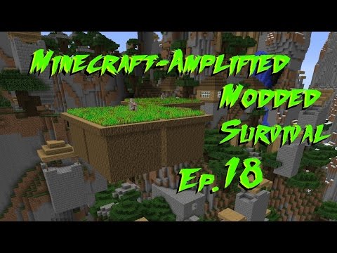 Minecraft-Amplified Modded Survival-Ep. 18-DIAMONDS (No Commentary)
