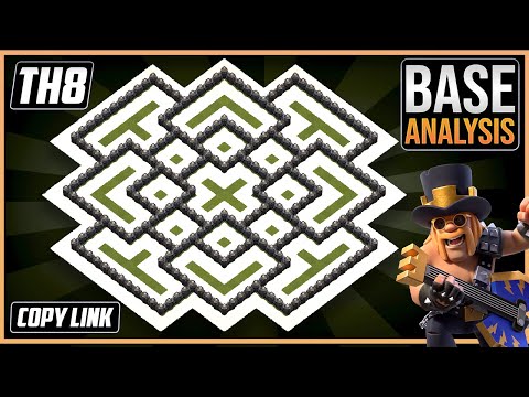 ULTIMATE TH8 HYBRID/TROPHY [defense] Base 2026!! COC Town Hall 8 Hybrid Base Design – Clash of Clans