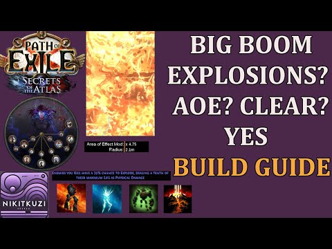 Poe 3.27 | Insane Clear Speed Vaal EQ Build | Fast Elementalist Golems | Explosions | Build Guide