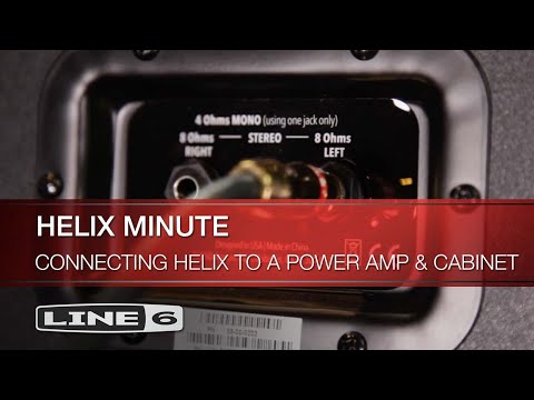 Line 6 | Helix Minute: Connecting Helix to a Power Amp & Cabinet