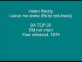 Helen Reddy - Leave me alone (Ruby red dress ...
