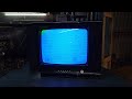 China Local Made 14 Inch CRT TV Blue Colour Hi Screen Problem