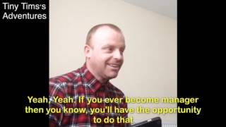 Tim Bradbury AKA Tiny Tim - becoming a football manager
