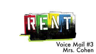 Voice Mail #3 - Mrs. Cohen Practice Track - RENT