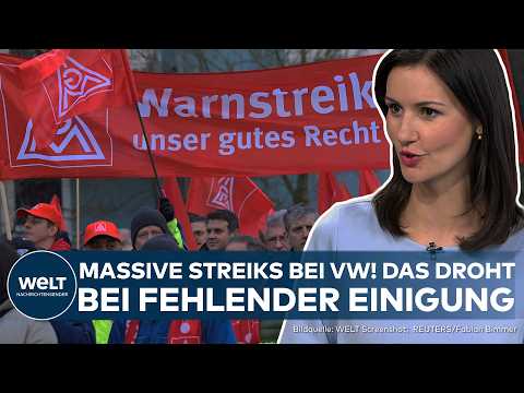 VW: "Dürfte dem Konzern wehtun" IG Metall mit massiven Streiks! - Das droht Volkswagen ohne Einigung