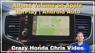 How to adjust the volume on Apple CarPlay and Android Auto