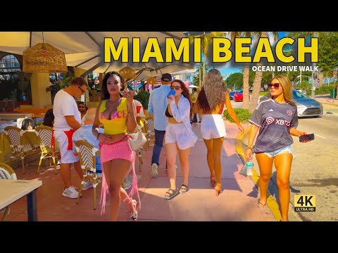 Miami Beach Weekend Madness 🔥 | Ocean Drive Walking Tour 4K