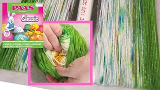 Dyepot Weekly #192 - Inserting Easter Egg Dye Tablets Into a Yarn Cake for a Fun Gradient