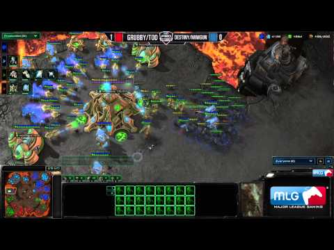Grubby/ToD vs Destiny/Minigun - Game 2 - 2v2 Pro Invite