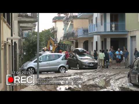 Alluvione Rossano Calabro - Situazione alle ore 19.30 circa