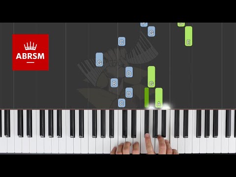 Melodie / ABRSM Piano Grade 1 2021 & 2022, B:1 / Synthesia Piano tutorial