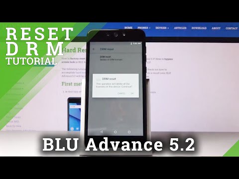 How to Reset DRM BLU Advance 5.2 – Erase Credentials