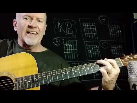 CCR  Lodi --  Easy Chords and Strumming (including the key change)