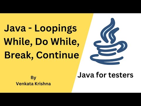 Java Looping Statements While Do While Break Continue