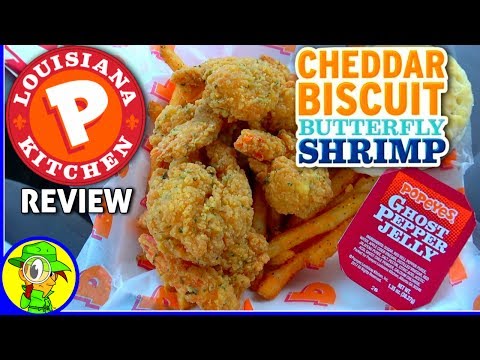 Popeyes® | Cheddar Biscuit Butterfly Shrimp Review! ⚜🍤
