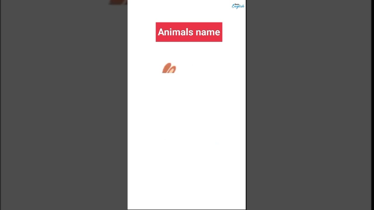 Animals name with animation clipart || kids learning video#animalsnameforkids#learningvideoforkids