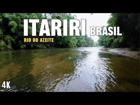 🇧🇷 RIO DO AZEITE ITARIRI - Cachoeira São Paulo Brasil Walking Tour - 4K UHD