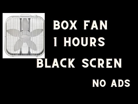 Sleep in minutes 1 hours  with DEEP box fan noise resonating through double tubes! relaxing NO ADS