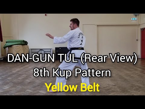 DAN-GUN (Rear View) - ITF Taekwon-Do | 8th Kup Pattern (Yellow Belt)