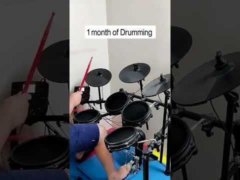1 DAY OF DRUMMING Vs 10 YEARS OF DRUMMING!!😃😎🤘🔥 #shorts #drummer #music  #drumming
