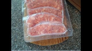 Separate frozen meat   quick and easy