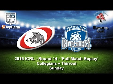 2016 ICRL Round 14 Full Match Replay - Collegians v Thirroul Butchers