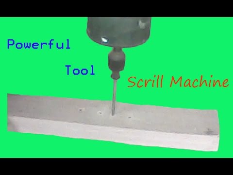 Homemade  drill machine very easy 2017 , a powerful tool Video