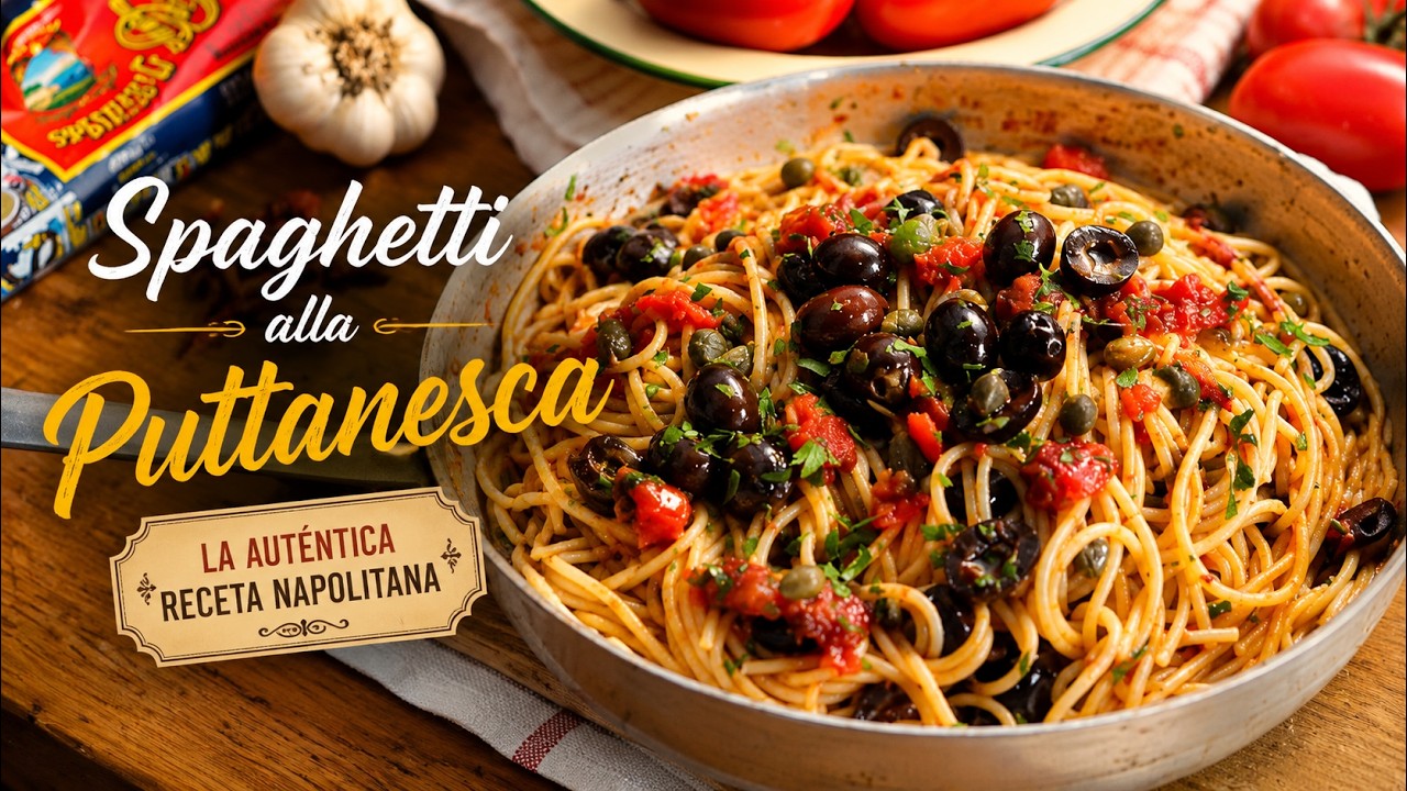 Spaghetti puttanesca: an authentic Italian recipe