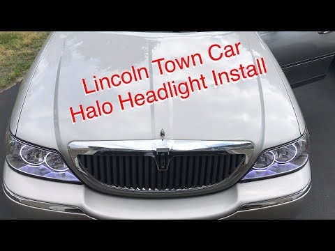 Lincoln Town Car Halo Headlight Install