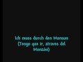 durch den monsun lyrics german and spanish ...