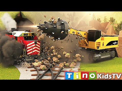 Emergency Railroad Tunnel Construction Simulation | Road Header Truck, Wheel Loader Truck & more