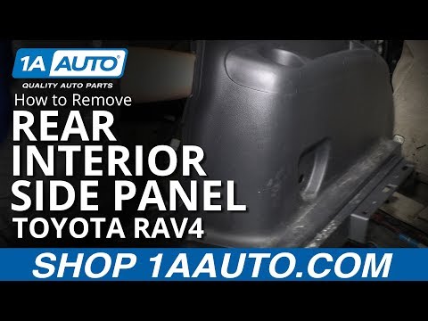 How to Remove Rear Interior Side Panel 05-16 Toyota RAV4