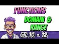 Domain And Range Of A Parabola Grade 10 11 And 12 Mathematics