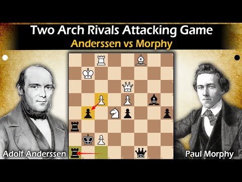 Two Arch Rivals Attacking Game | Anderssen vs Morphy 1858