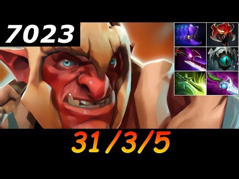 Dota 2 Troll Warlord 7023 MMR 31/3/5 (Kills/Deaths/Assists) Ranked Full Gameplay